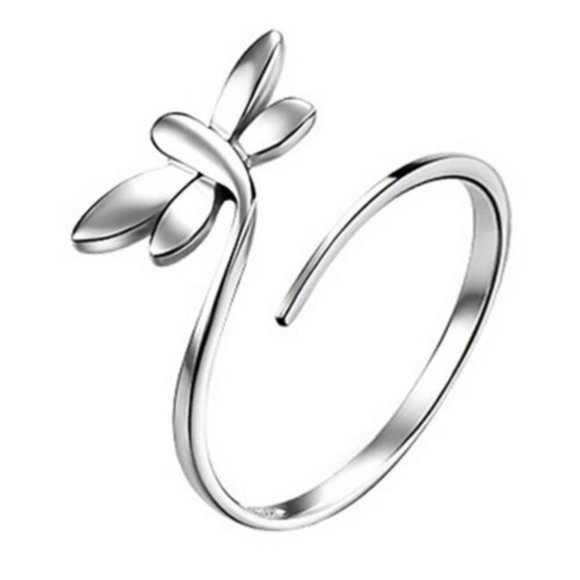 NWOT Sterling Silver Dragonfly Ring - Picture 2 of 8